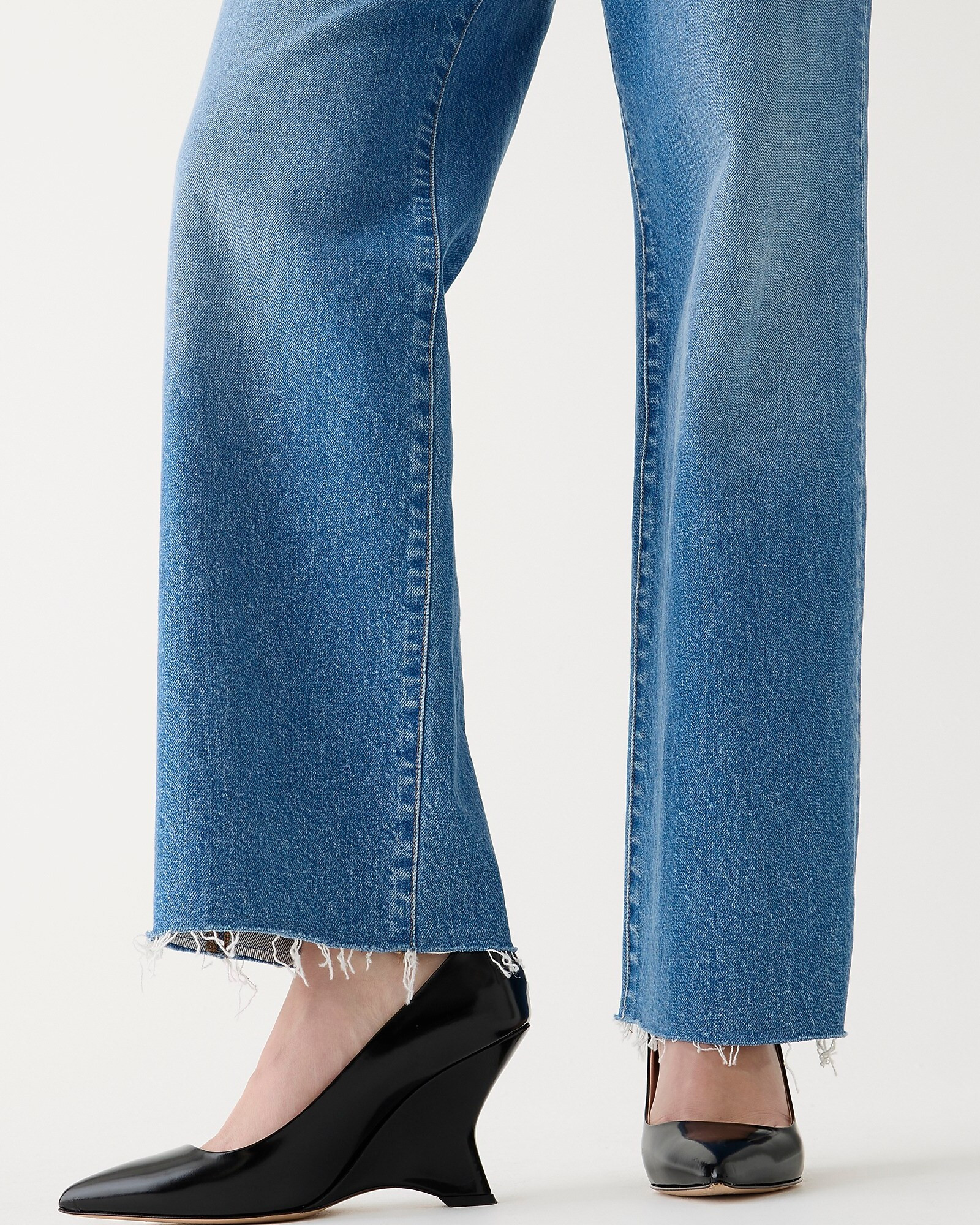 Slim wide-leg jean in Lakeshore wash | J. Crew US
