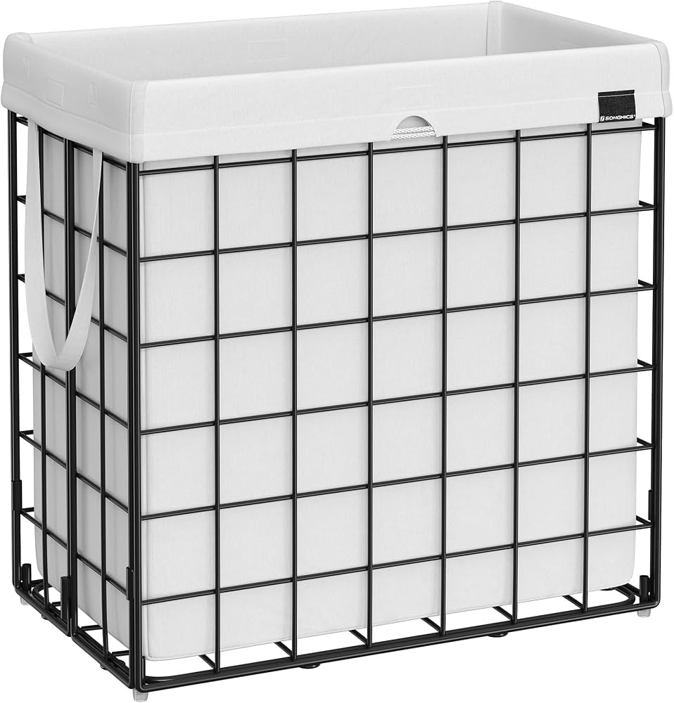 SONGMICS Laundry Hamper, 29 Gal (110L) Laundry Basket, Collapsible Clothes Hamper, Removable and ... | Amazon (US)