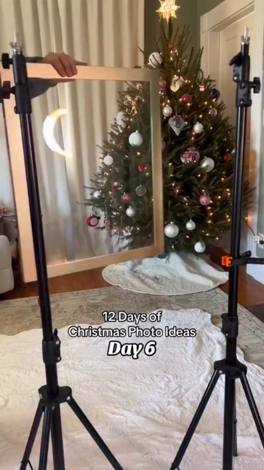 Just in case you don’t get that white Christmas after all❄️ For these photos, I used a large picture frame, but you can also use an old window or simply shoot through a window in your home. The faux snow spray is linked on my LTK and Amazon, and I’ll be using it again this year for another photo idea✨

#nikoncreators #christmasphotography #christmasphotoshoot #christmasphotos