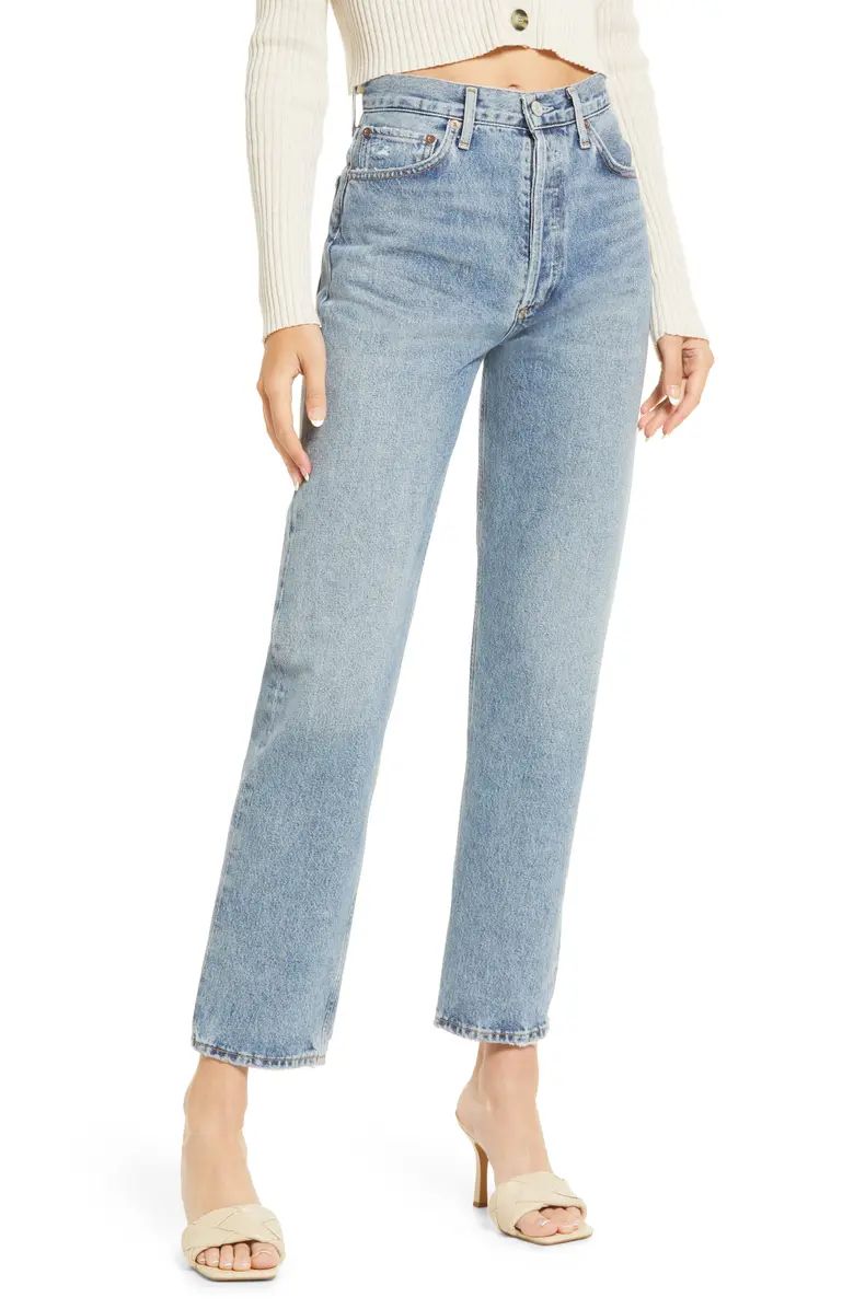 AGOLDE '90s Pinch High Waist Straight Leg Organic Cotton Jeans | Nordstrom | Nordstrom