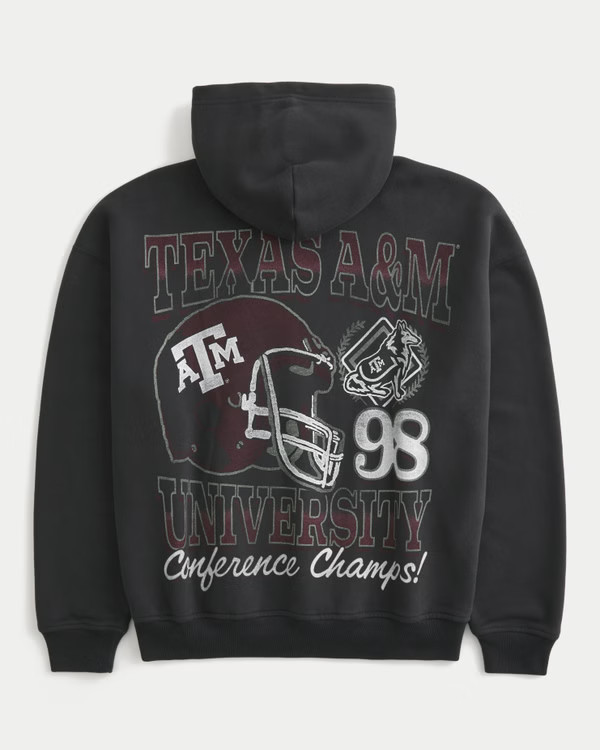 Men's Boxy Texas A&M University Aggies Graphic Hoodie | Men's Sweatshirts & Sweatpants | Holliste... | Hollister (US)