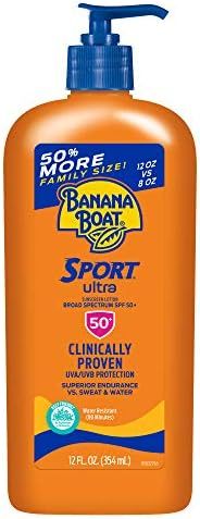 Banana Boat Ultra Sport Reef Friendly Sunscreen Lotion, Broad Spectrum SPF 50, 12 Ounces | Amazon (US)