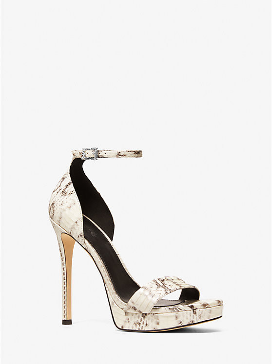 Jordyn Snakeskin Platform Sandal | Michael Kors US