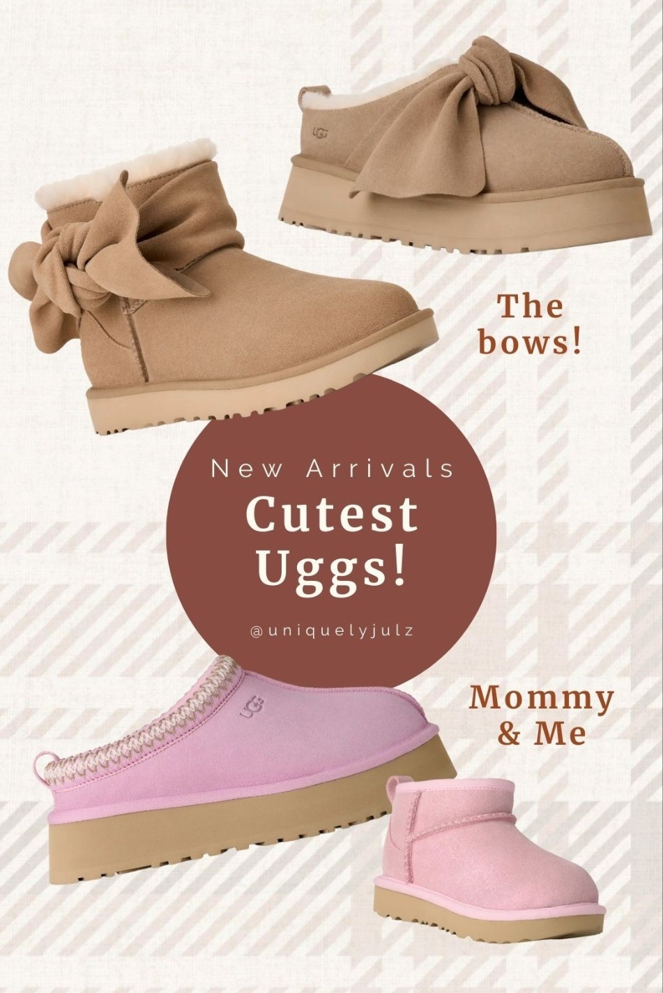 New ugg styles just dropped!!
Bow Uggs
Pink Uggs
Tazz Uggs
Gifts for her
Gifts for college gal
Gifts for tween 

#LTKGiftGuide #LTKHoliday #LTKmomlife