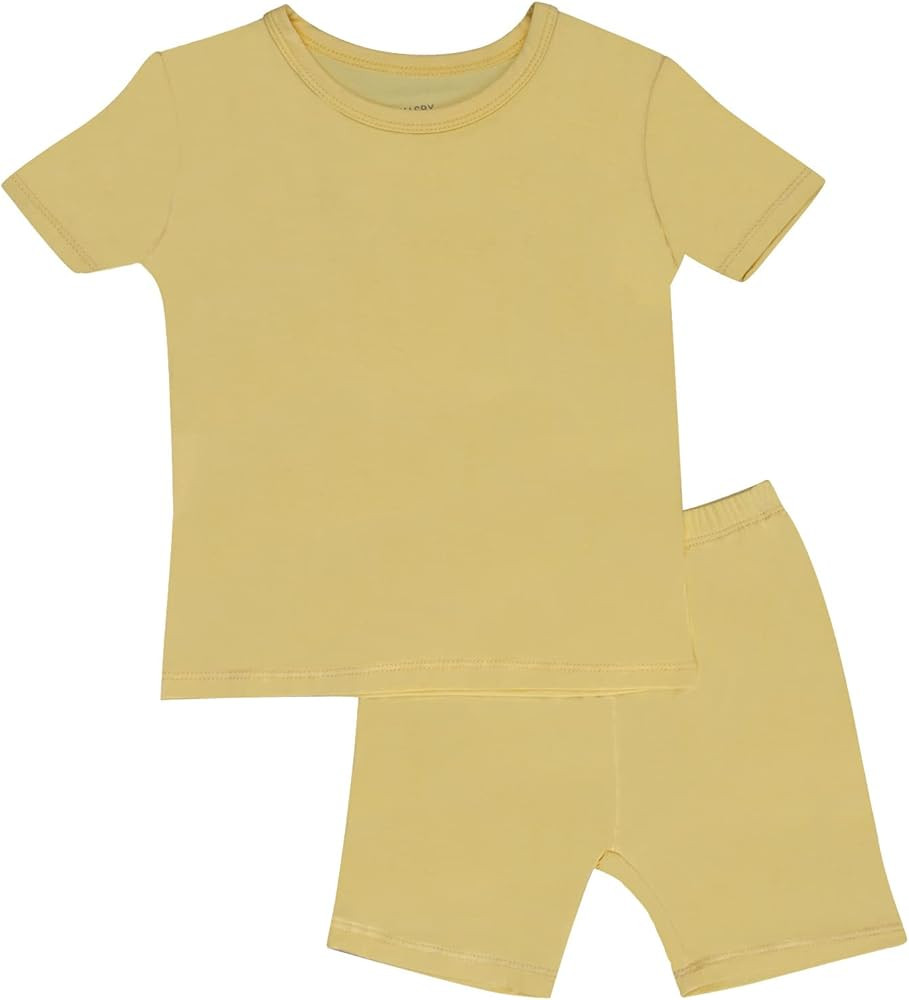 GUISBY Rayon of Bamboo Baby Toddler Kids Girls Boys Soft Short Pjs Cool Summer Pajamas 2pcs Sets | Amazon (US)