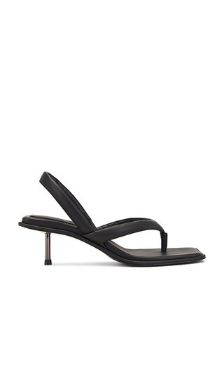 Sling Back Thong Heel in Black | Revolve Clothing (Global)