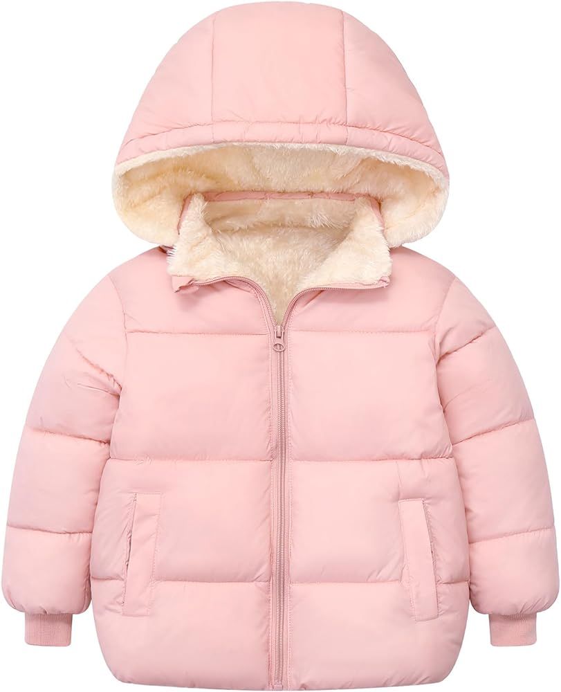 TUONROAD 1-6T Baby Girl Boy Winter Fleece Coats Toddler Warm Puffer Jackets Kids Down Alternative... | Amazon (US)