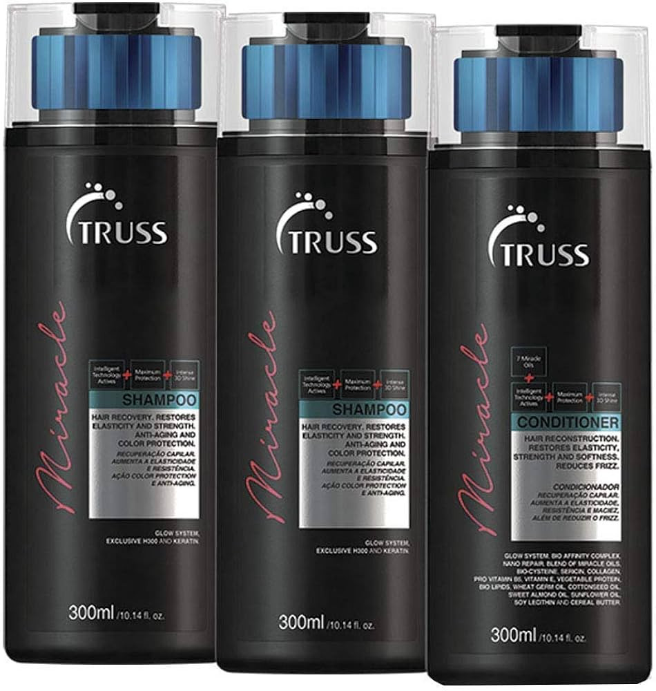 Truss Miracle 2 Shampoos 300ml + 1 Condicionador 300ml | Amazon (BR)