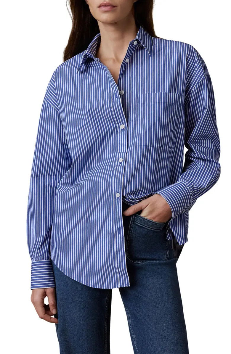 Coastal Relaxed Organic Cotton Button-Up Shirt | Nordstrom