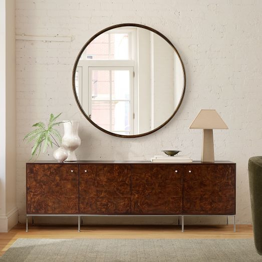 Broome Lacquer & Burl Media Console (72") | West Elm (US)