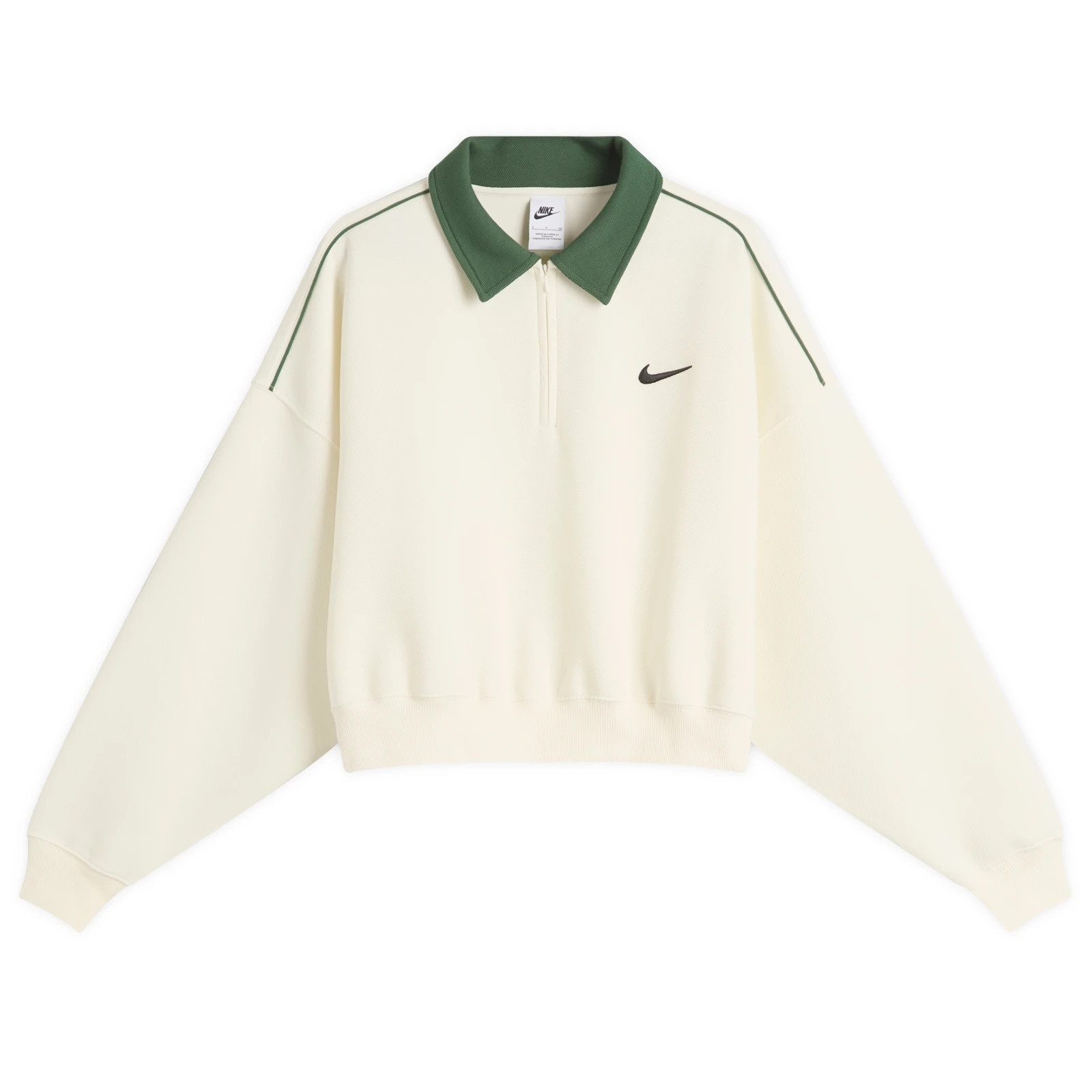 Nike Women's Sports Coverup Top in Sail/Fir, Size X-Large | END. Clothing