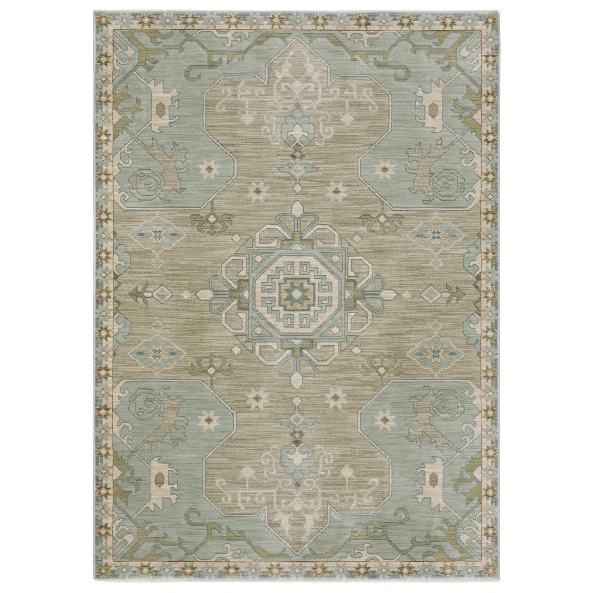 Graicyn Bohemian Old World Inspired Grey/ Blue Area Rug | Wayfair North America