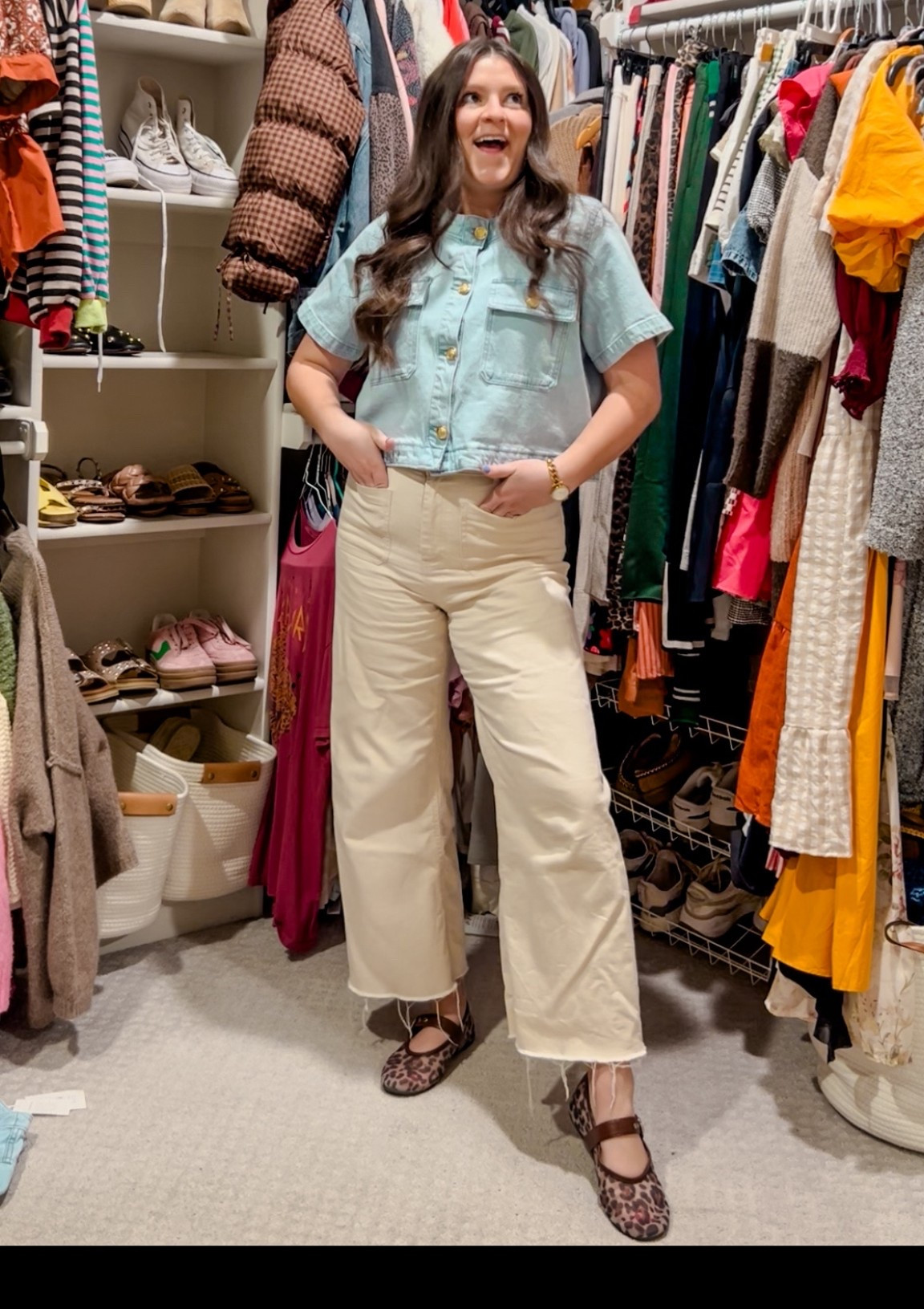 THIS TOP. It’s giving designer but it’s affordable. Wearing size L, I sized up and itd perfection! 

Denim top / walmart style / walmart fashion / mom outfit / mom style / working mom / mom workwear / designer look for less / spring top 

#LTKootd #LTKWorkwear #LTKmomlife