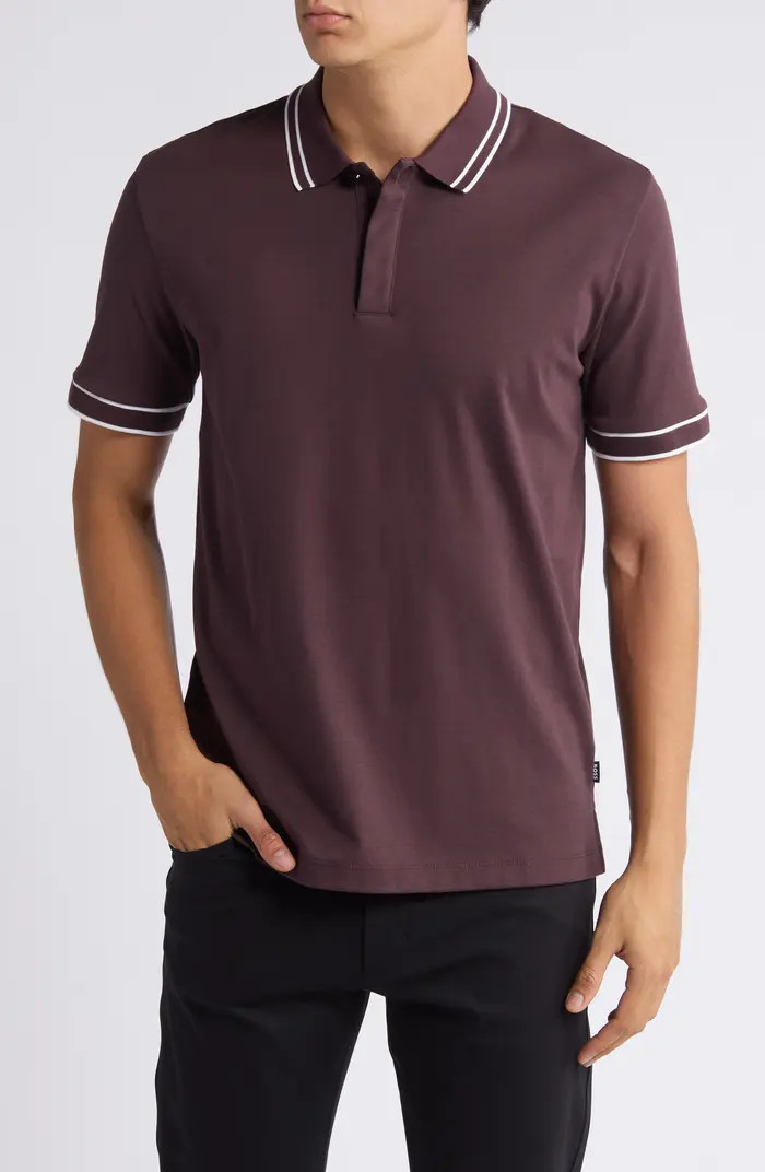 BOSS Parlay Tipped Cotton Polo | Nordstrom | Nordstrom