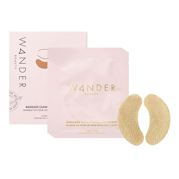 Wander Beauty Baggage Claim - Gold Foil Under Eye Patches For Dark Circles and Puffiness - Under ... | Amazon (US)