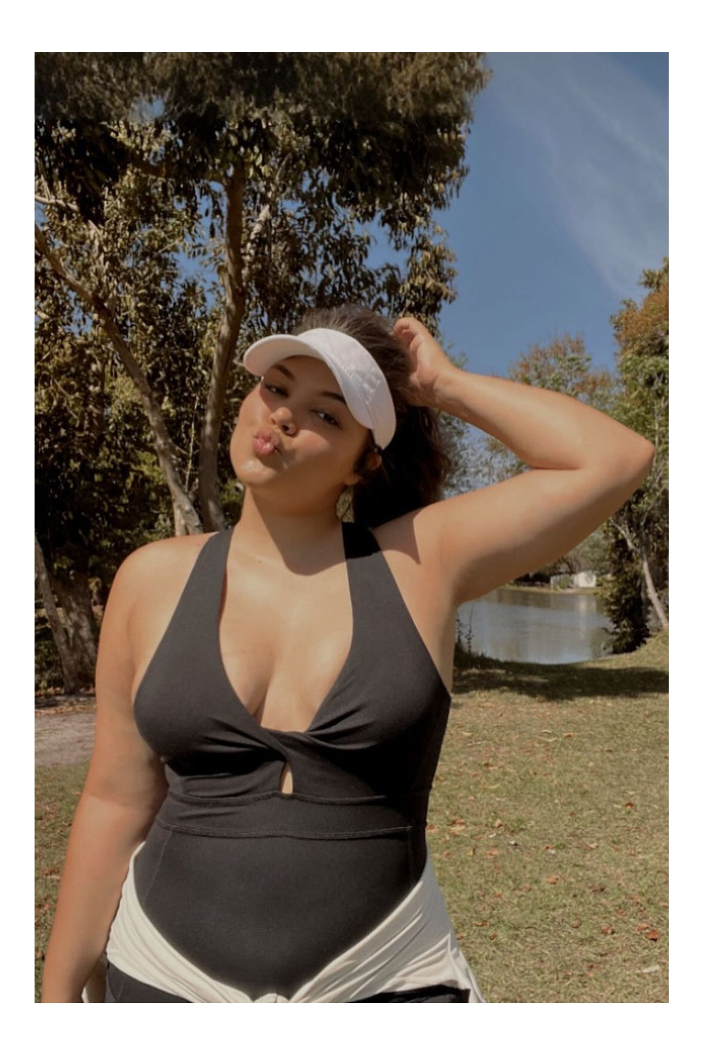 Oasis Twist Front Pocket 7/8 Jumpsuit | Fabletics