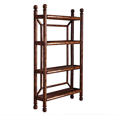 Newberry Hanging Wall Shelf 4 Tier Tortoise Bamboo Rattan Decorative Storage | Ballard Designs, Inc.