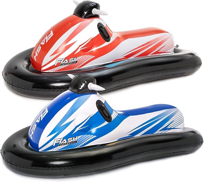 LIFECHOIC Snow Sled for Kids and Adults, Giant Inflatable Snowmobile 2 Pack | Amazon (US)