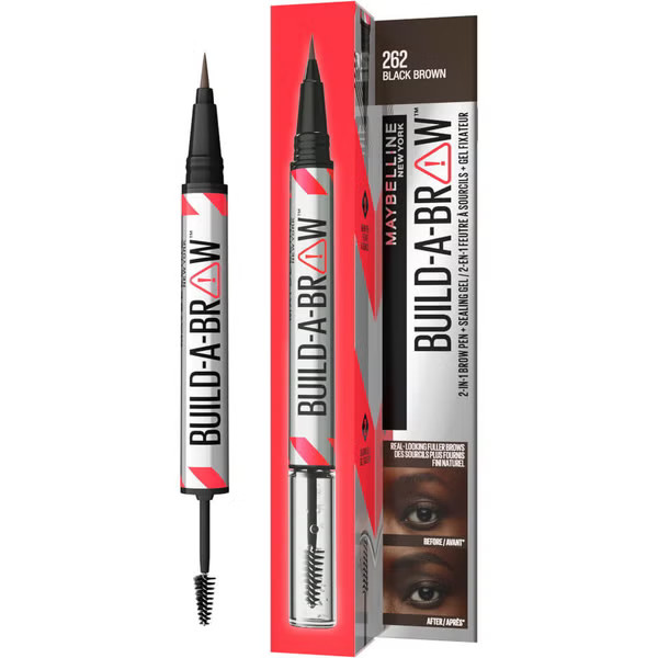 Maybelline Build-A-Brow 2 Easy Steps Eye Brow Pencil and Gel (Various Shades) | Look Fantastic (UK)
