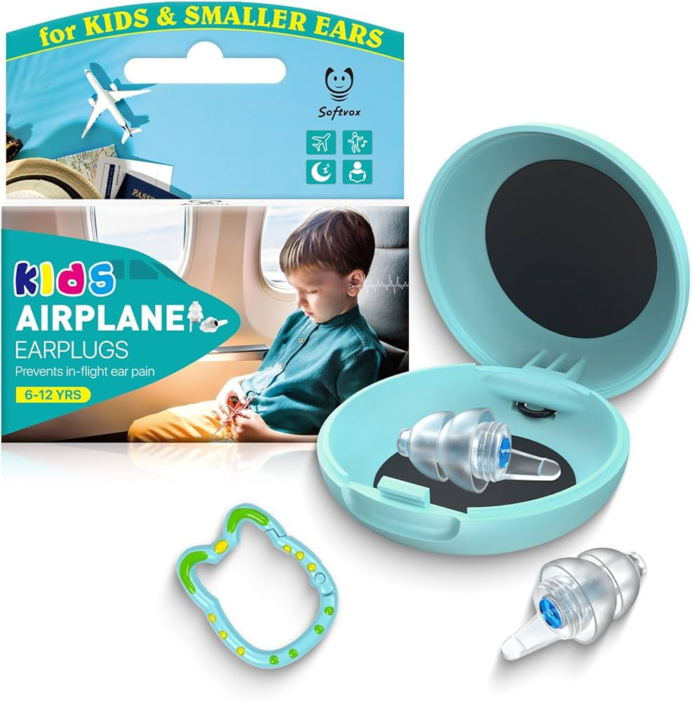 Ear Plugs for Kids (6-12 yrs), Airplane Ear Pressure Relief & Prevent Ear-Pain Earplugs for Child... | Amazon (US)