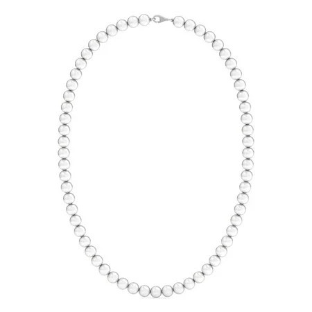 Belinda Jewelz 3mm Pearl Choker Necklace With Lobster Lock (16 ) Pearl Necklace For Women and Girls | Walmart (US)
