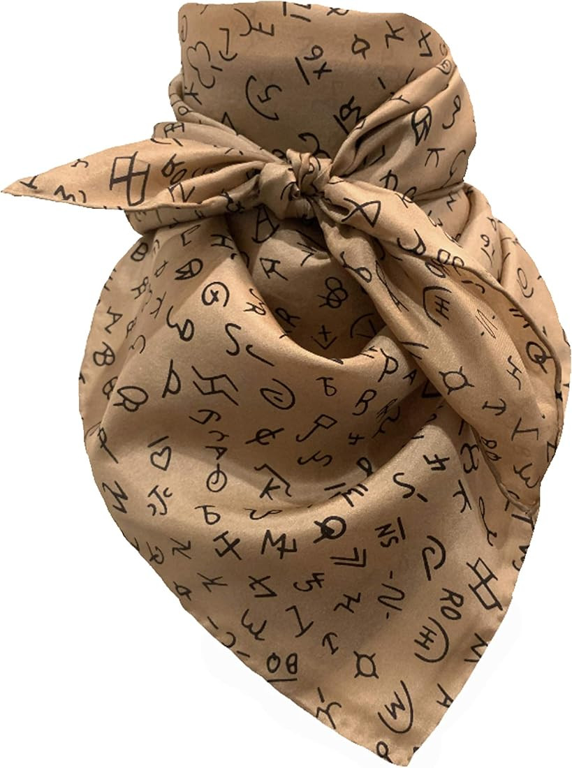 Wyoming Traders 100% Silk Cowboy Bandana Wild Rag Brands Print Scarf 34.5" 42" Multiple Colors | Amazon (US)