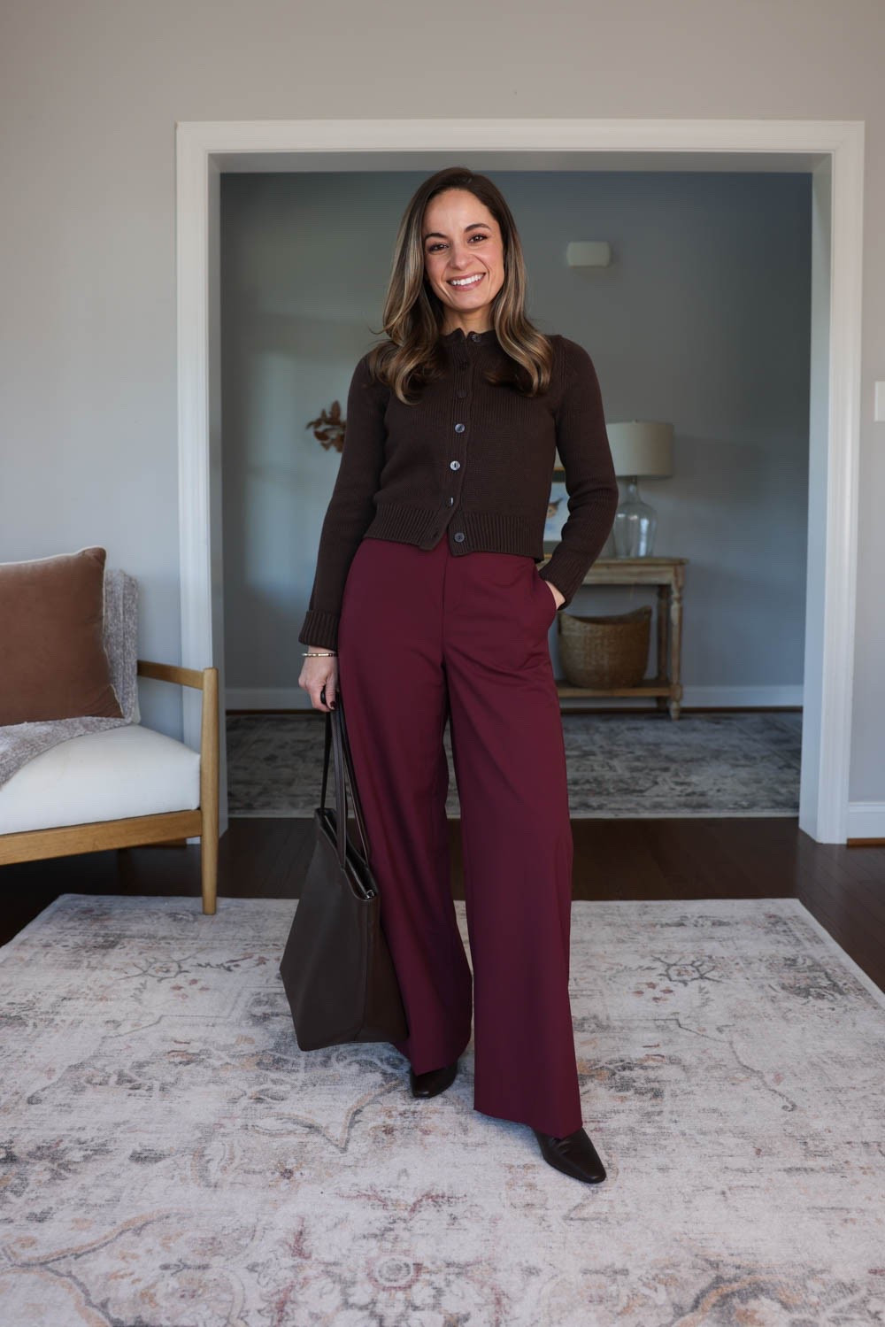 How to pair boots with your workwear for petites! 

Burgundy Pants (BR Factory): petite xxs / 10” rise / 28.5” inseam
Brown cardigan (Abercrombie): xxs 

Boots are from Madewell but last year. Linking this year’s version. 

For size comparison, I’m 4’10” 105lbs. My measurements are 32”, 24”, 36”. I typically wear petite xxs/00/24 and have a 25” ankle inseam and a 27.5-28” full length inseam.

#LTKPetite