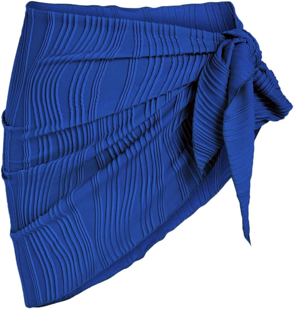 ZAFUL Women's Sarong Coverups Beach Wrap Sheer Bikini Wraps Chiffon Cover Ups for Swimwear | Amazon (US)