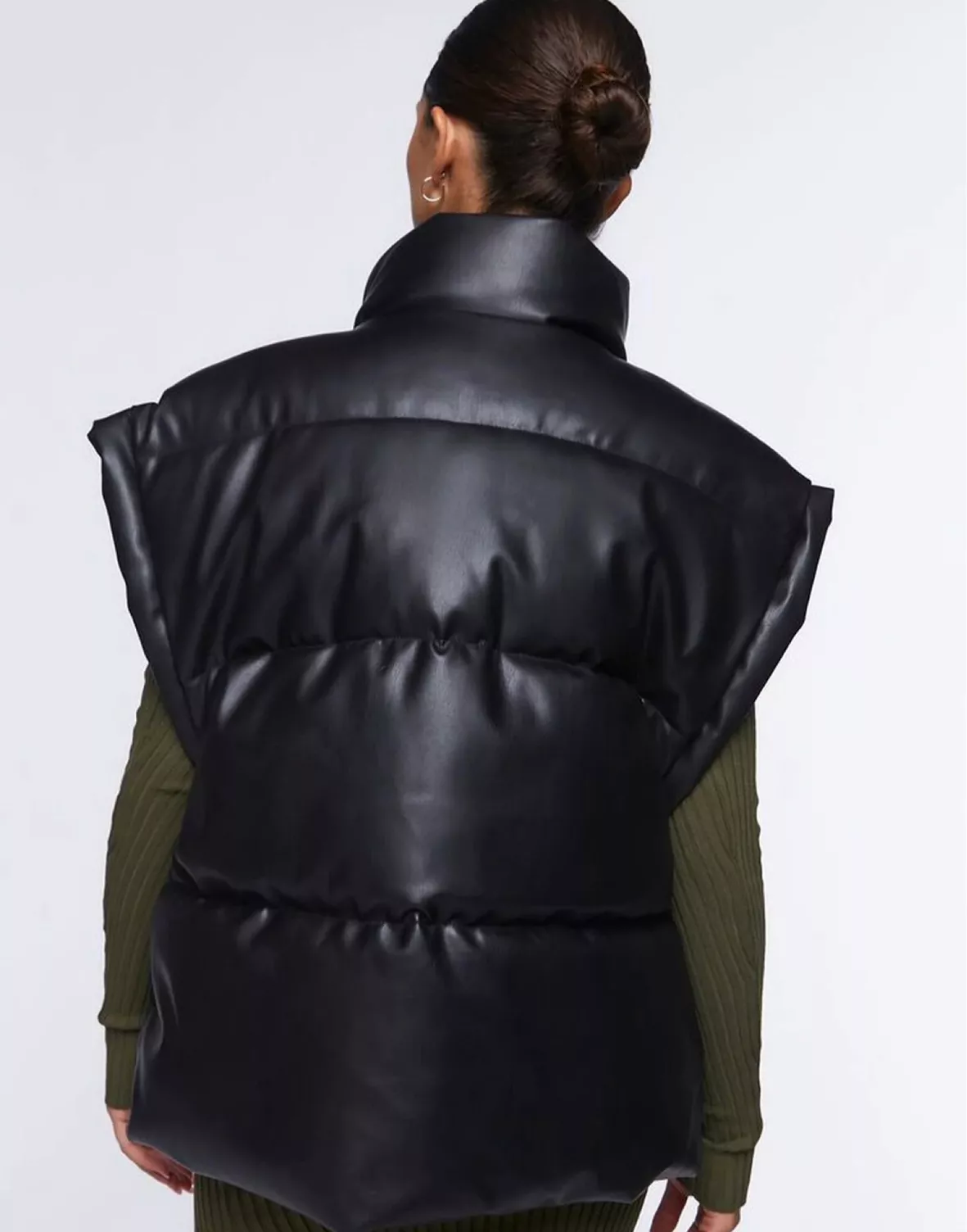 Sleeveless Zip Up Crop Vest Puffer … curated on LTK