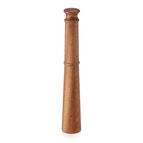 KITESSENSU Wooden Muddler, Cocktail Muddler for Cocktails, Mojito Muddler for Lemonade Herb Lemon Garlic Crusher, Streamlined Design, Durable, Sapele Wood | Amazon (US)
