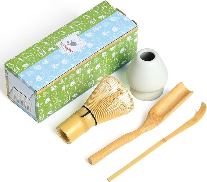 Amazon.com: TEANAGOO Japanese Matcha Ceremony Accessory, Matcha Whisk (Chasen), Traditional Scoop... | Amazon (US)