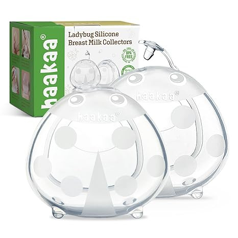 haakaa Ladybug Milk Collector Wearable Milk Collector Ladybug Breastmilk Collector Breastfeeding ... | Amazon (US)