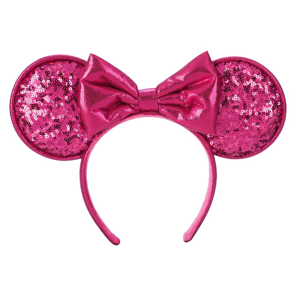 Minnie Mouse Sequined Ear Headband Pink Official shopDisney | Disney Store