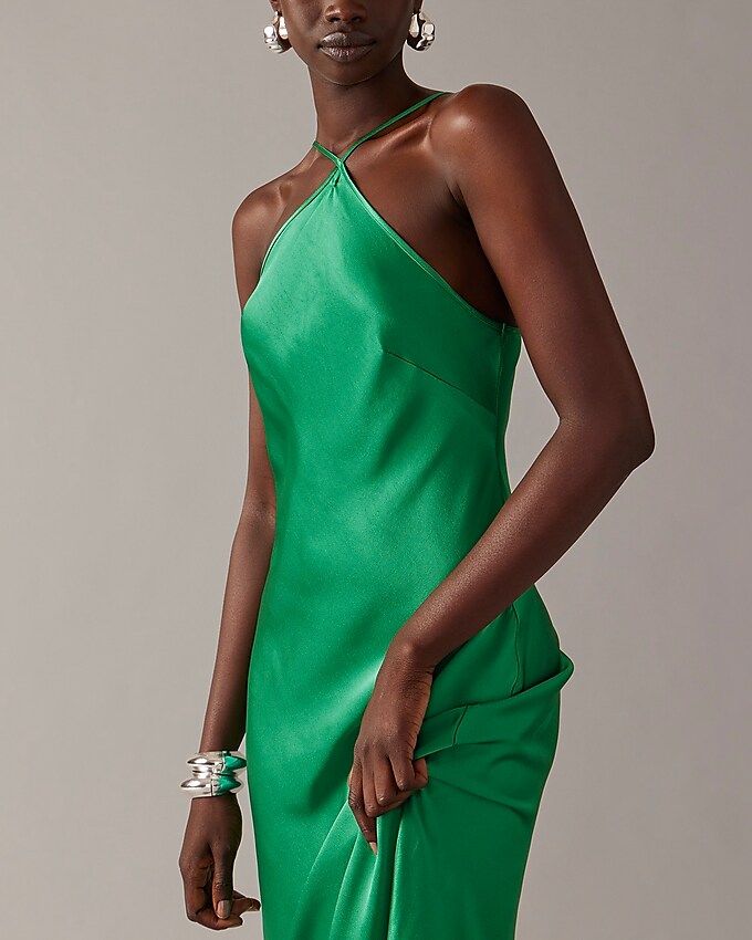 Collection slip dress in luster crepe | J.Crew US