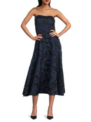 Jacquard Strapless Midi-Dress | Saks Fifth Avenue OFF 5TH