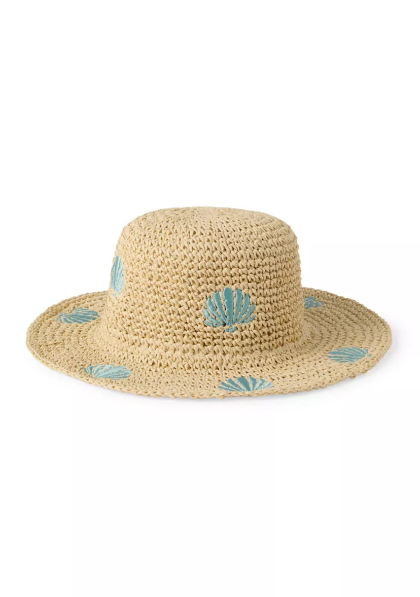 Embroidered Crochet Bucket Hat | Belk