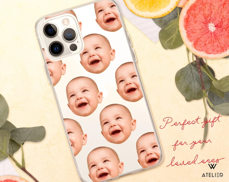 CUSTOM Phone Case Baby Face iPhone 11 Pro iPhone 12 iPhone 13 Samsung S22 S21 iPhone XR iPhone 12... | Etsy (US)