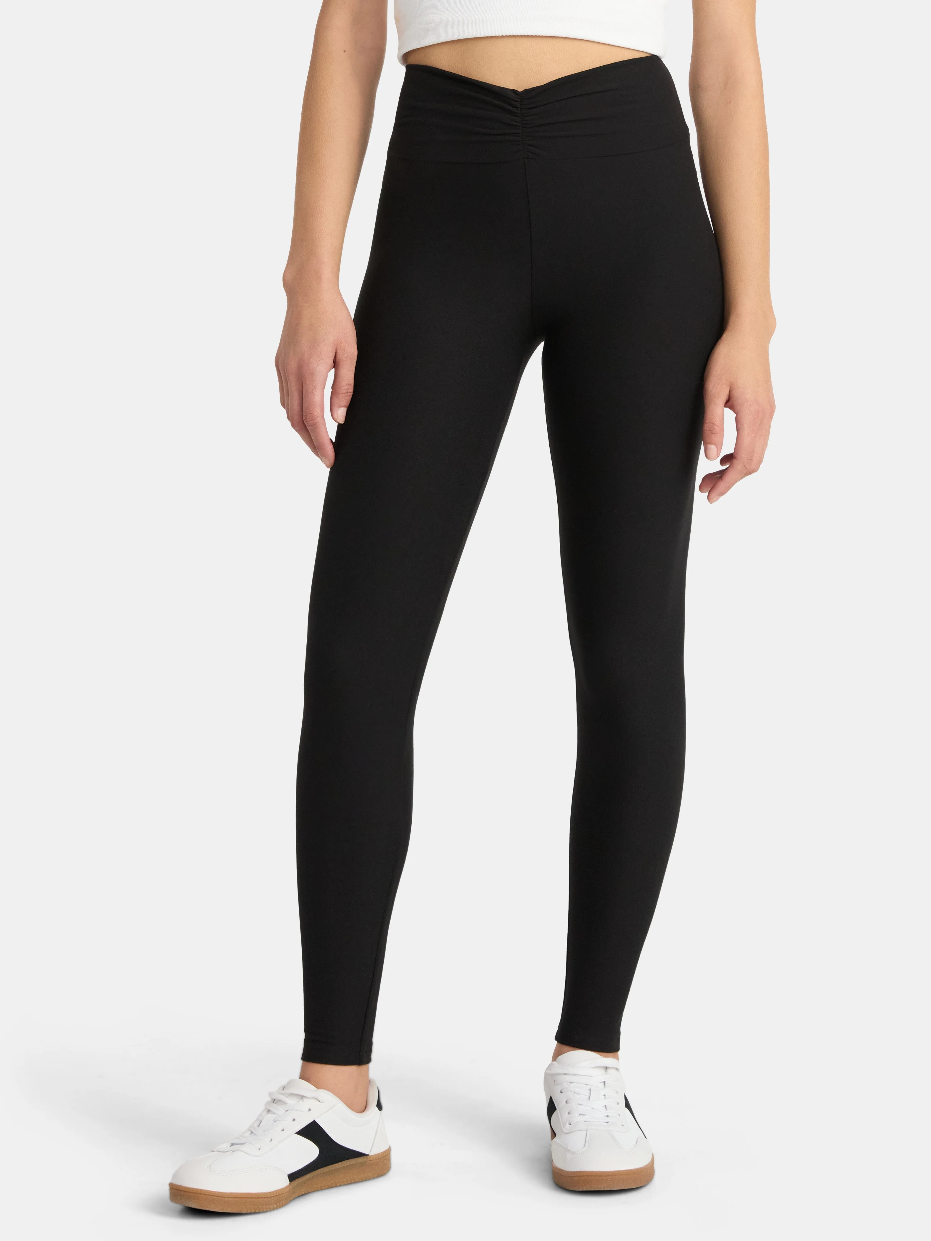 No Boundaries Women's Cinched Waist Leggings 27.5" Inseam | Walmart (US)