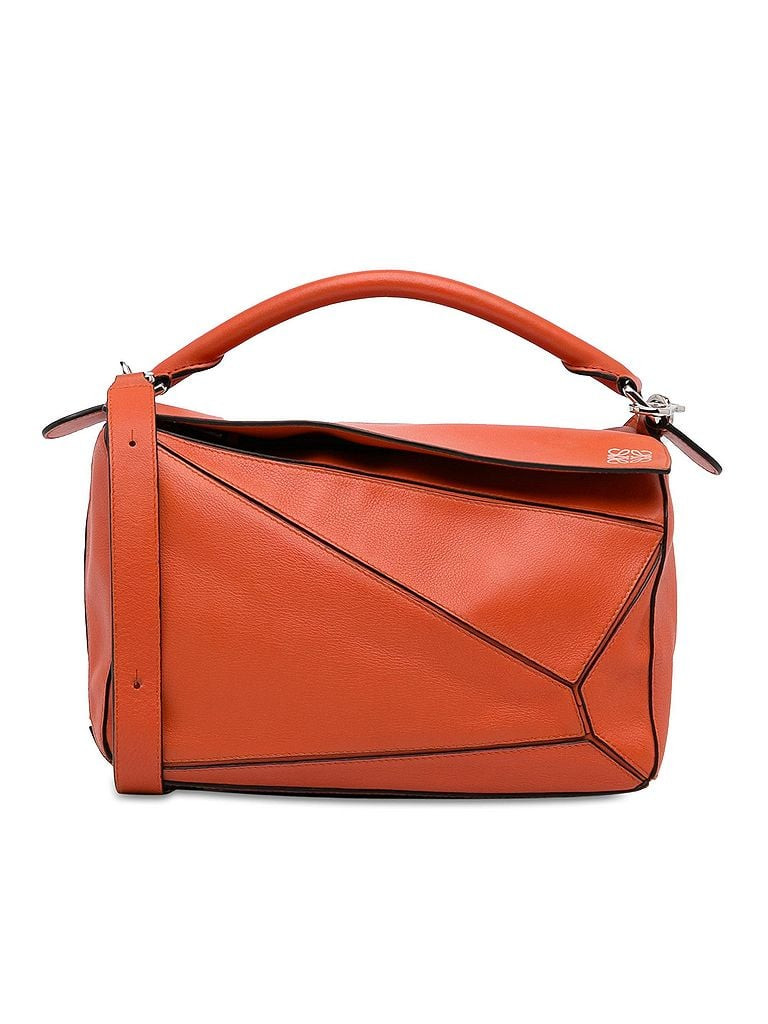 Loewe Leather Satchel: Orange Bags | ThredUp