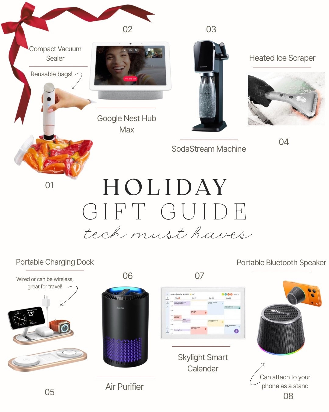 For the tech lovers on your list, these are the tech must haves everyone seems to be loving this year — the practical things people actually use and appreciate long after the holidays are over. From the compact vacuum sealer that makes it so easy to store foods to the smart home favorites that keep us organized, everything here is simple, thoughtful, and makes life feel a little easier.
Whether you’re shopping ahead or saving for later, these are the best sellers I keep seeing again and again. All of the pieces from today’s guide are linked below so you can shop each one directly and put together the perfect tech-forward gift.

#LTKGiftGuide #LTKHoliday #LTKHome