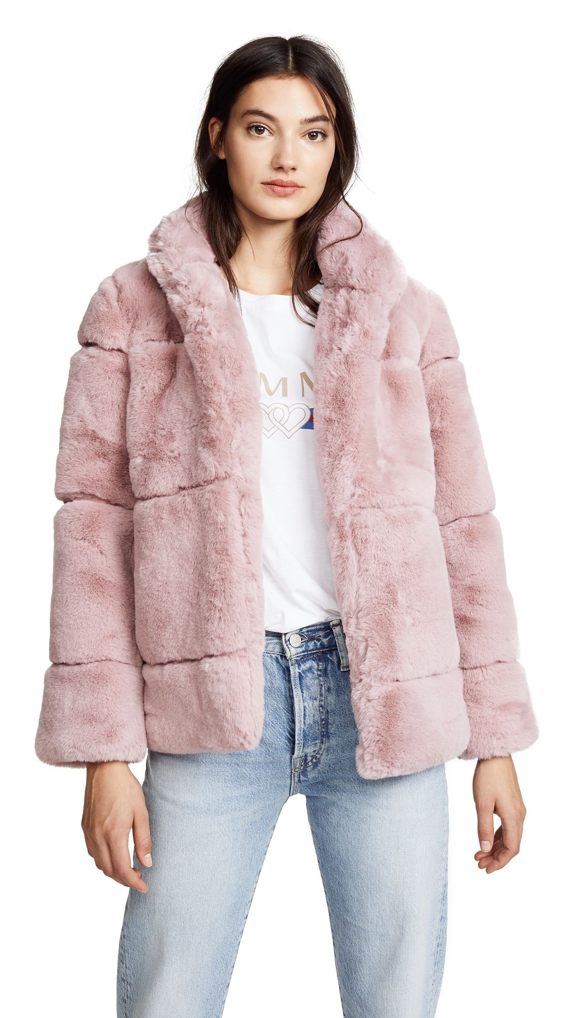 Apparis Sarah Quilted Fur Coat | Shopbop