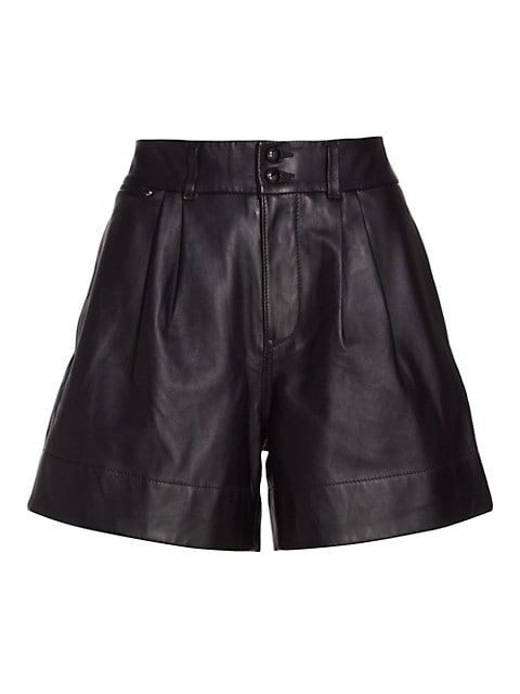 Zamora Leather Shorts | Saks Fifth Avenue