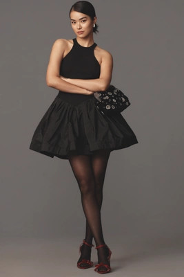 Maeve Halter Fit & Flare Mini Dress | Anthropologie (US)