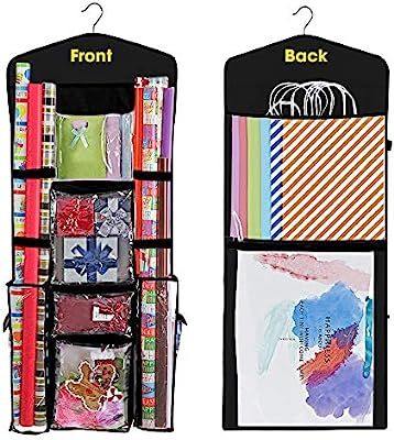 ProPik Hanging Double Sided Wrapping Paper Storage Organizer With Multiple Pockets Organize Your ... | Amazon (US)