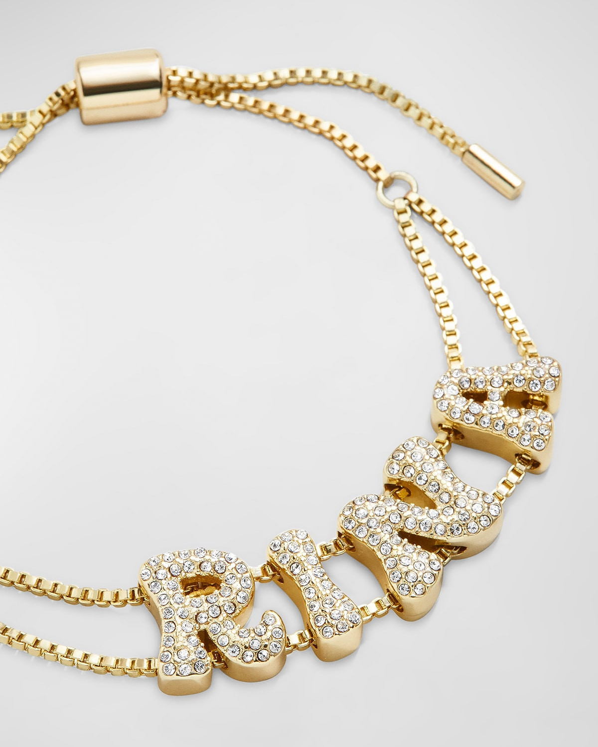 Retro Custom Slider Crystal Letter Bracelet | Neiman Marcus