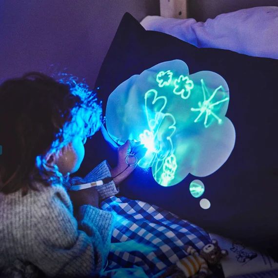Glow Sketch Glow In The Dark Doodle Pillowcase Dream Cloud | Etsy (US)