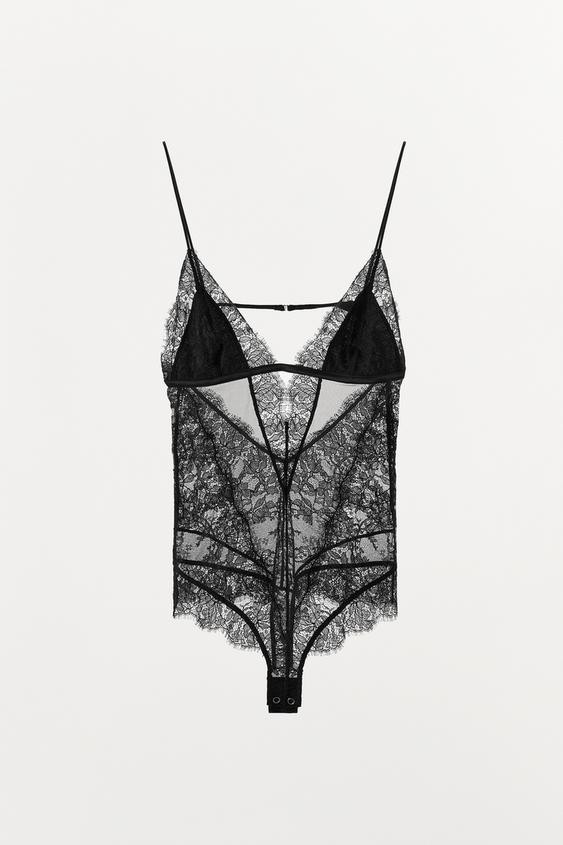 COMBINED LACE BODYSUIT | Zara UK