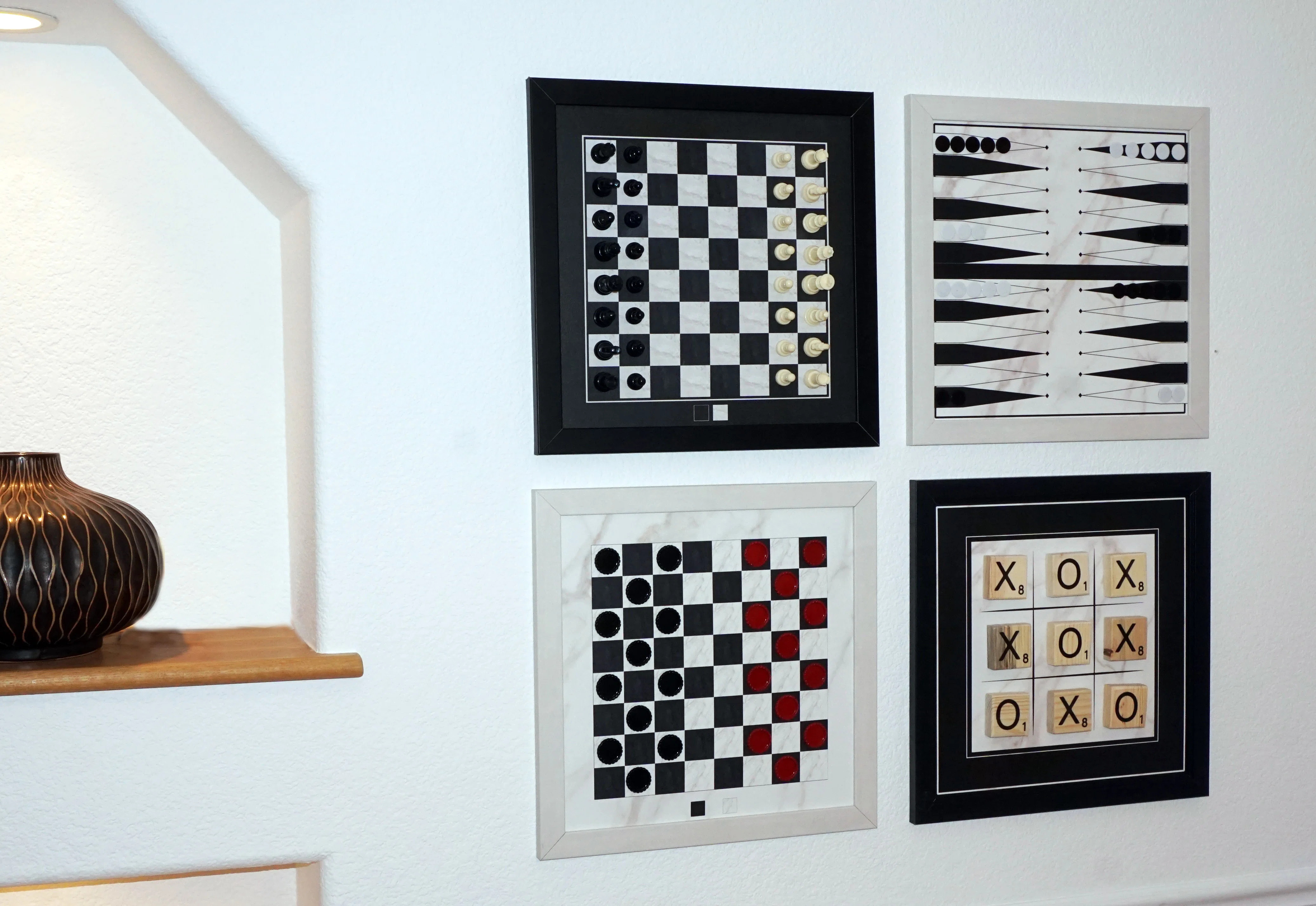 Home Magnetics Black/White 4 in 1 - Chess, Backgammon, Checkers, Tic Tac Toe Set & Reviews | Wayf... | Wayfair North America