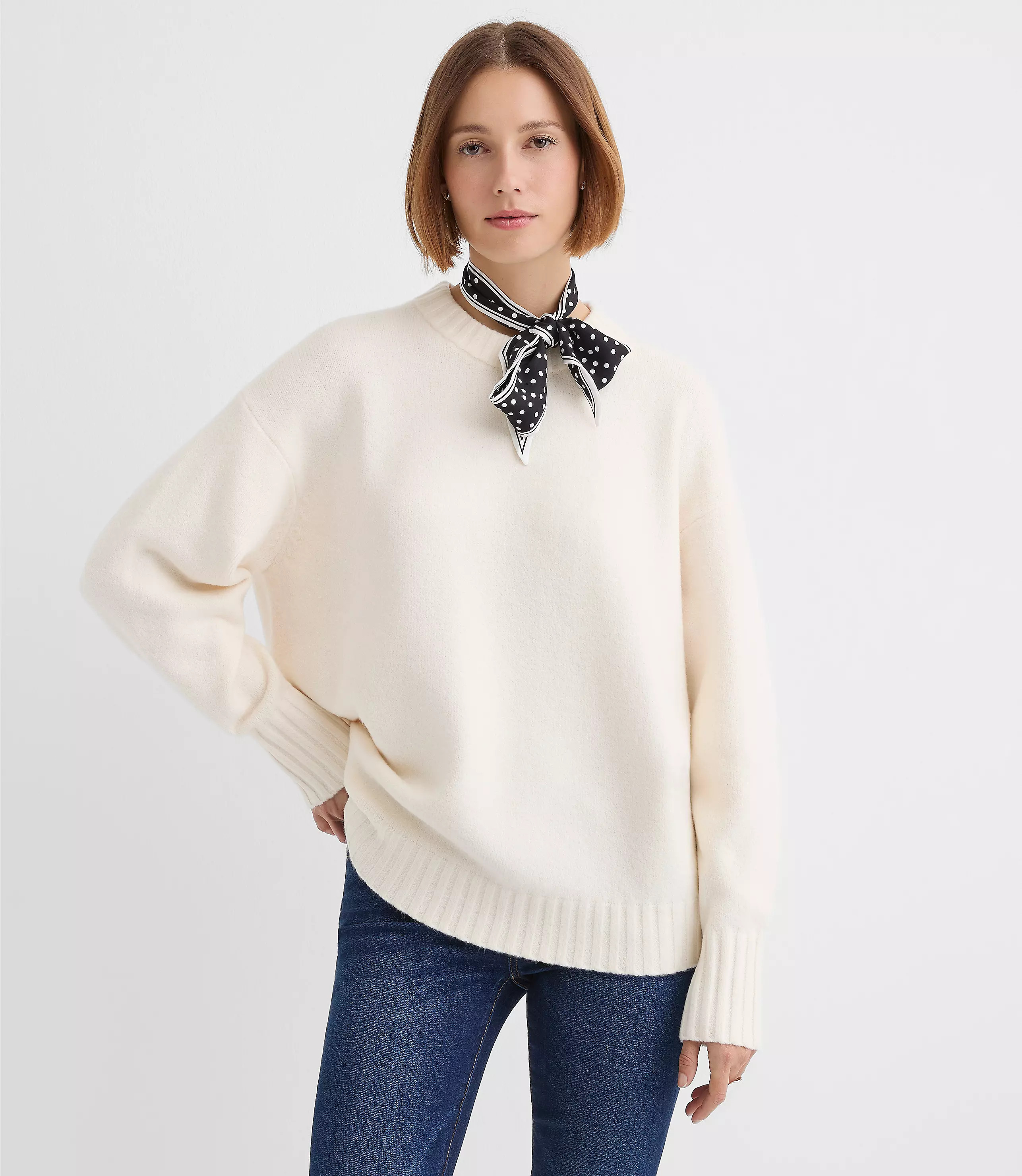 Balloon Sleeve Tunic Sweater | LOFT