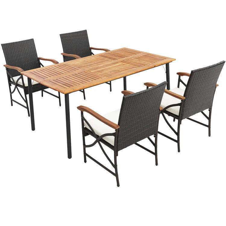 Outdoor Dining Set with Acacia Wood Table | Shop Simon